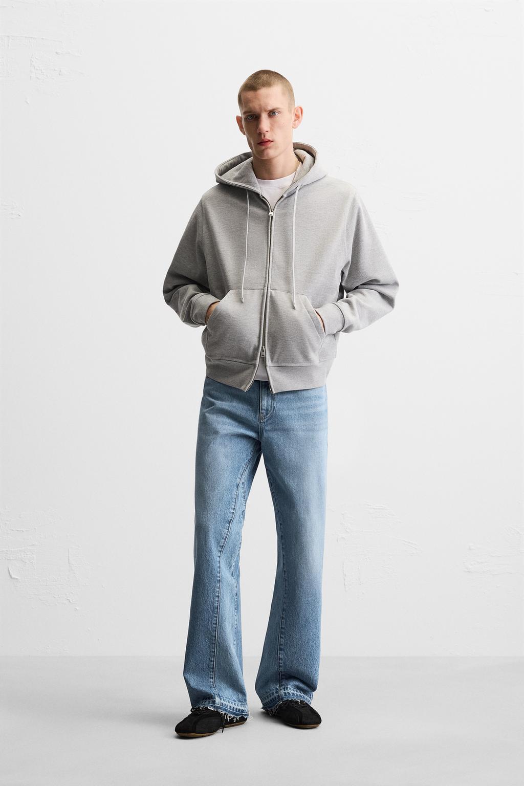 

Джинсы расклешенного кроя ZARA, светло-синий