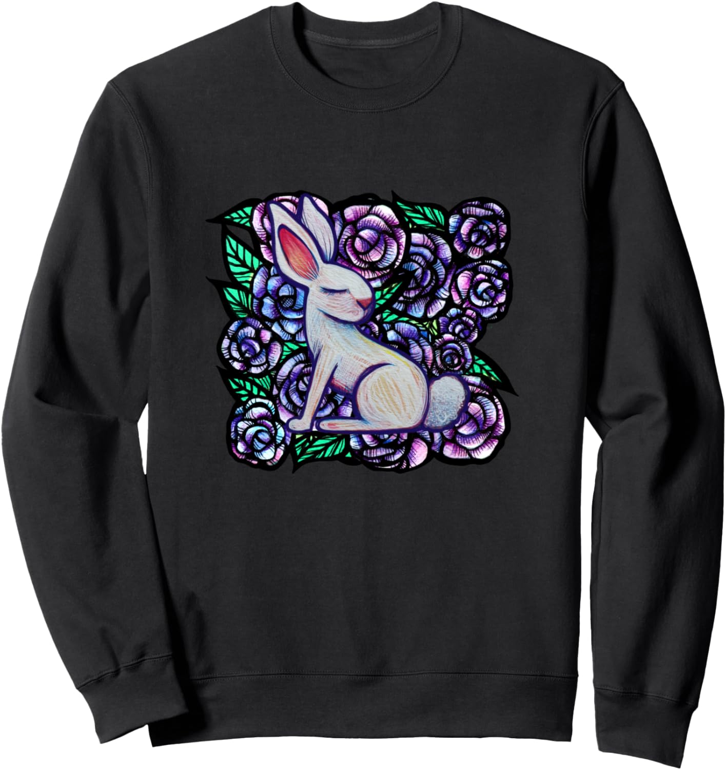 

Толстовка с цветочным рисунком кролика Bunny Snugg, черный
