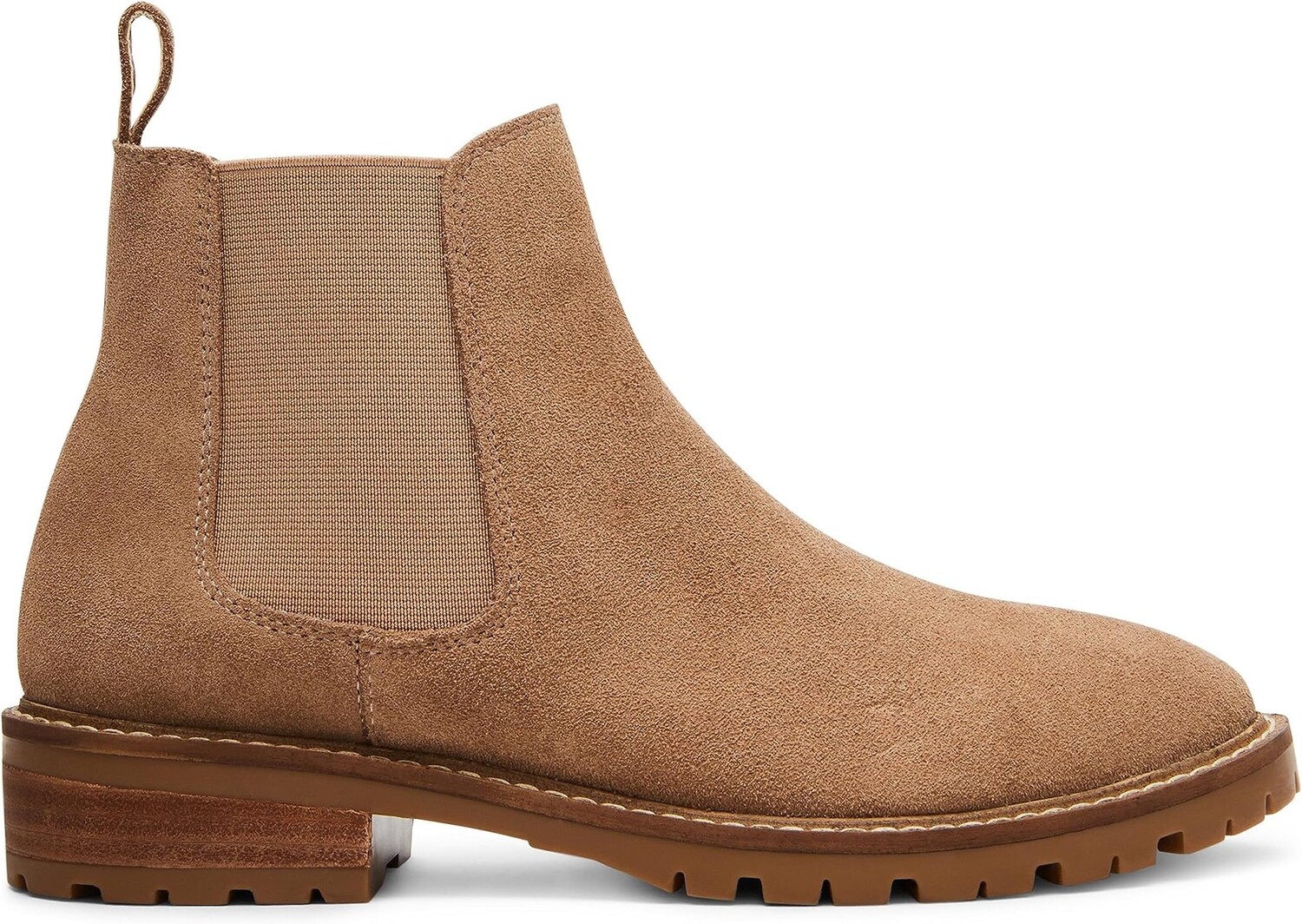 Ботинки женские челси Steve Madden с закругленным закрытым носком, бежевый — фото 3