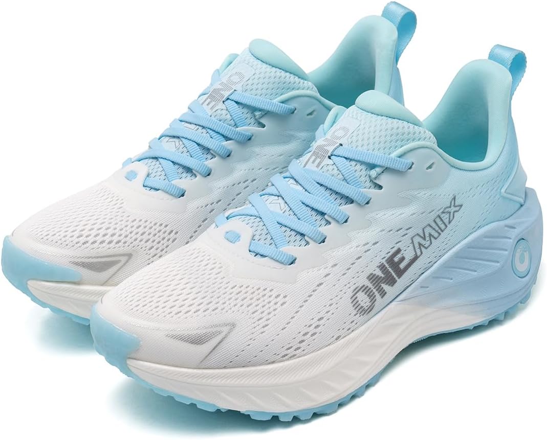 

Беговые кроссовки с ультра-амортизацией для мужчин - широкая модель, противоскользящая подошва и вентилируемый верх - комфорт на весь день для пробежек, тренировок и повседневной носки Onemix