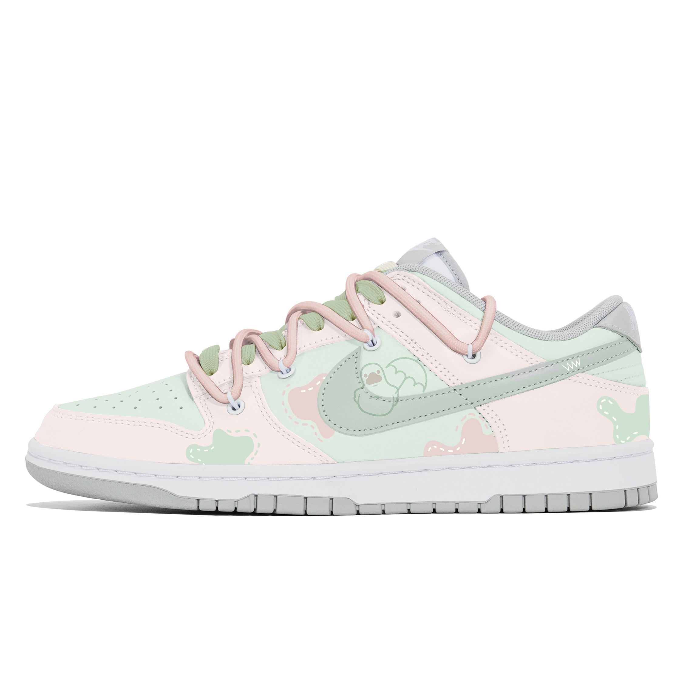 

Nike Кроссовки для скейтбординга Dunk, износостойкие, низкие, мужские, зеленые