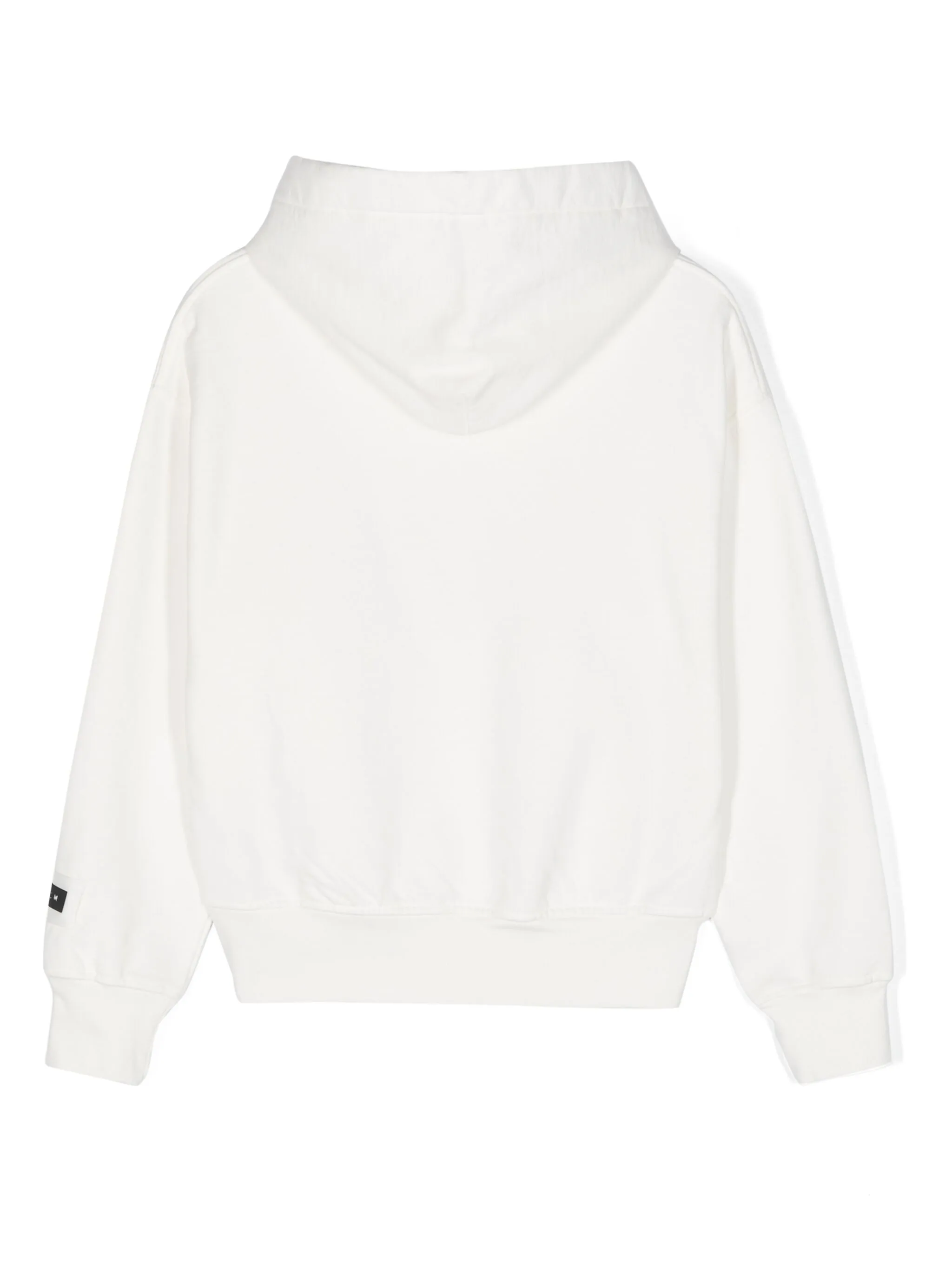 Худи с эффектом потертости и логотипом Msgm Kids, белый — фото 2