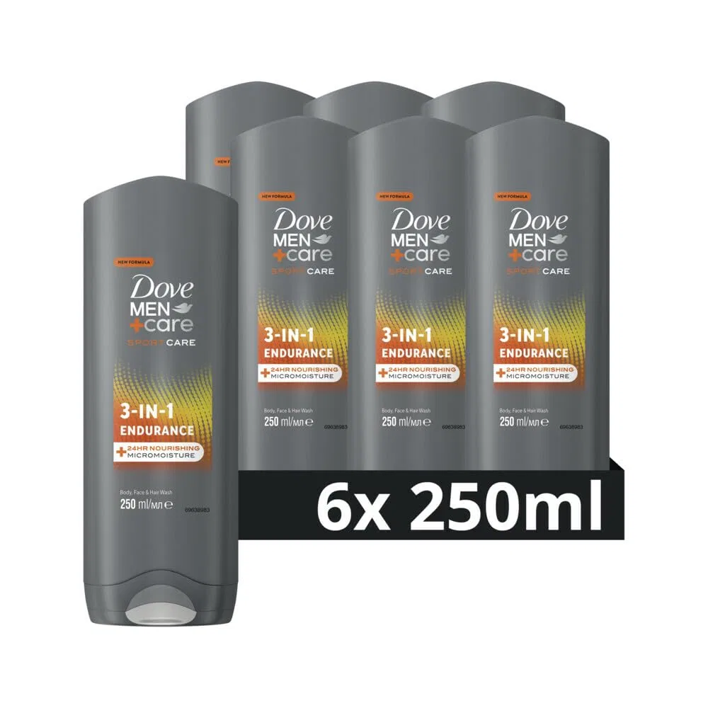 Мужской гель для душа Dove Men+Care Sport, 6 x 250 мл Dove