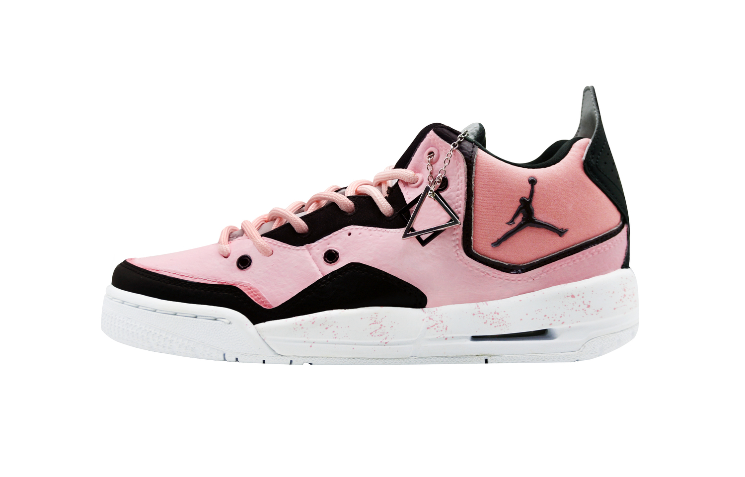 

Courtside 23 Chubby Little Craftsman Mid top детские баскетбольные кроссовки черные Unisex Jordan, розовый