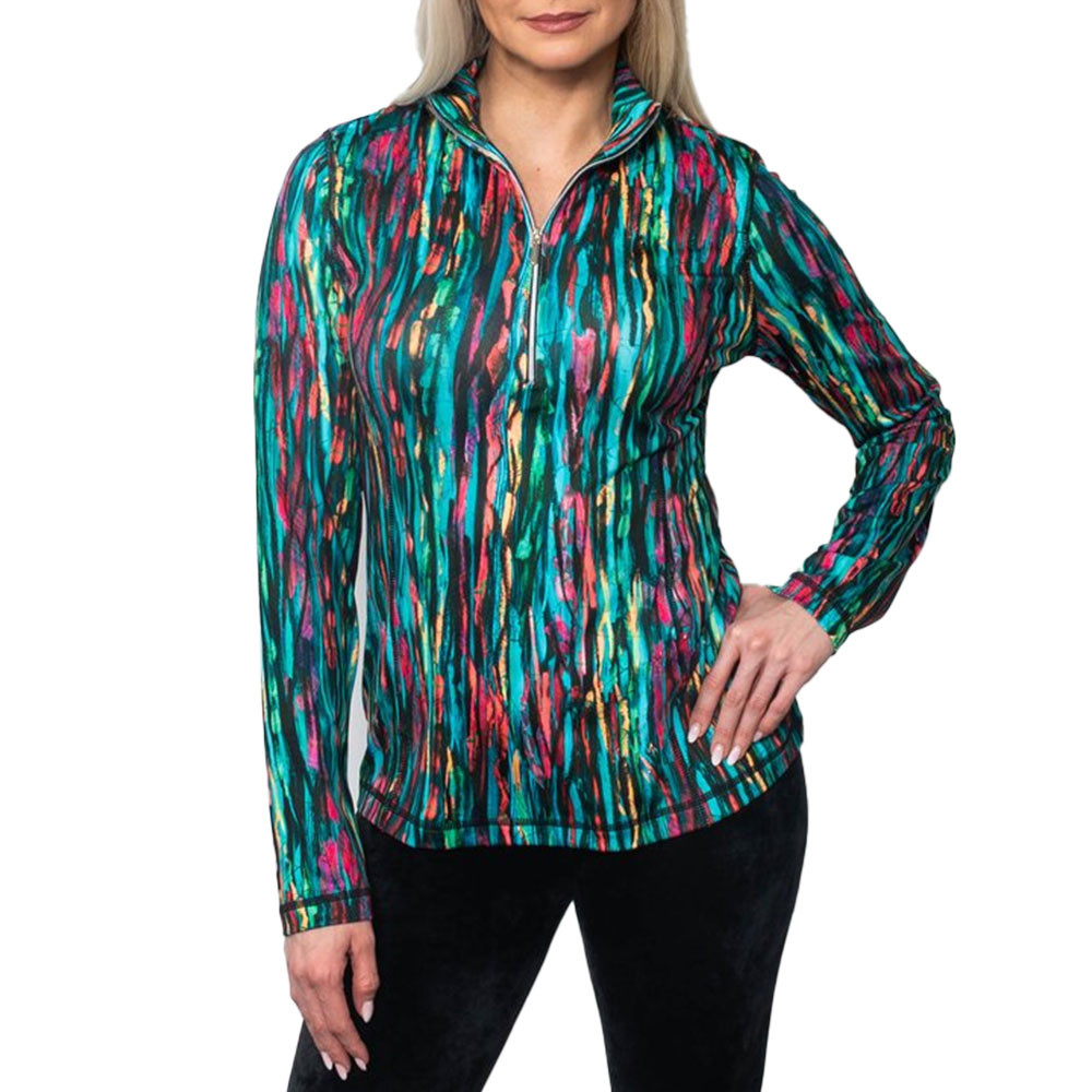 

Куртка-поло Sno Skins Micro Fiber Print с застежкой-молнией на четверть длины (женская) - Зима 2025, Reflection