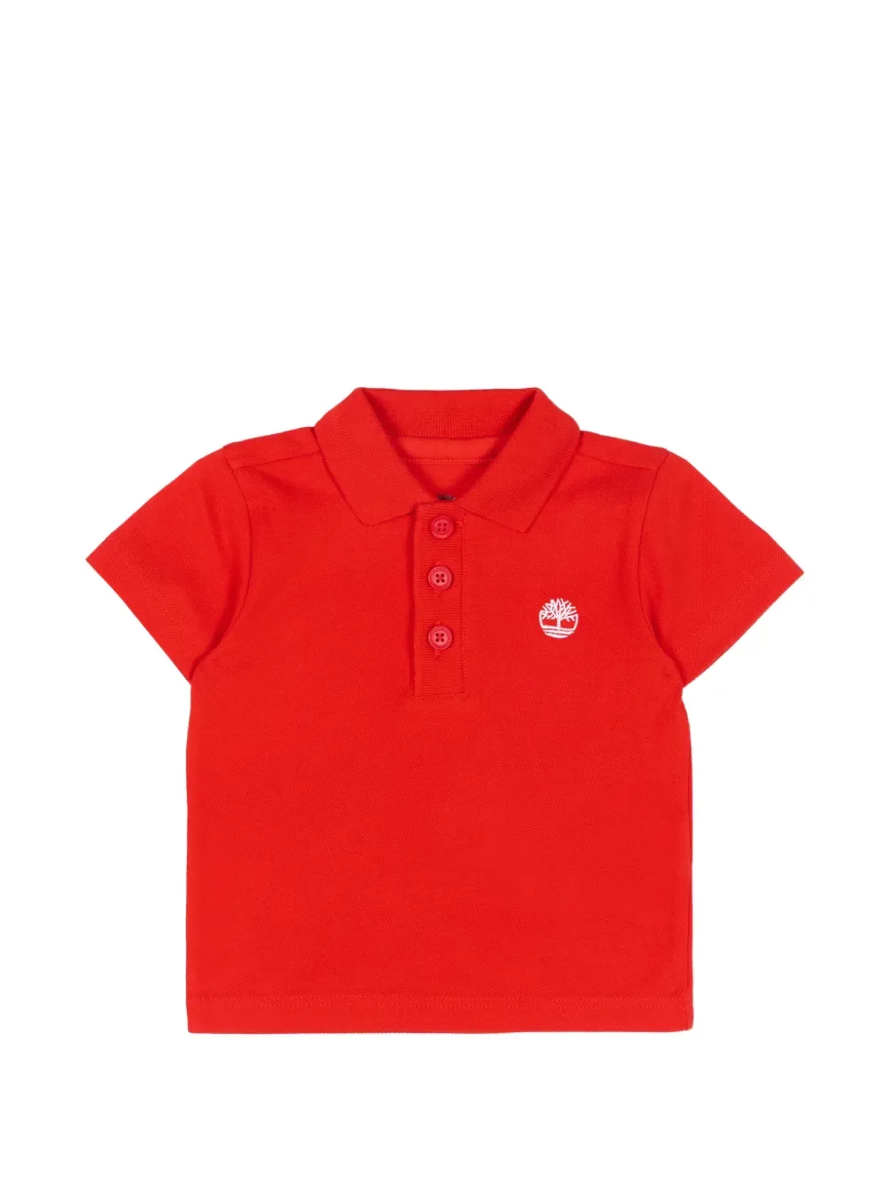 Поло с короткими рукавами и логотипом Timberland Kids, красный