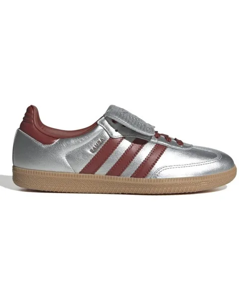 Унисекс кроссовки из металлической кожи Samba LT adidas серебристые