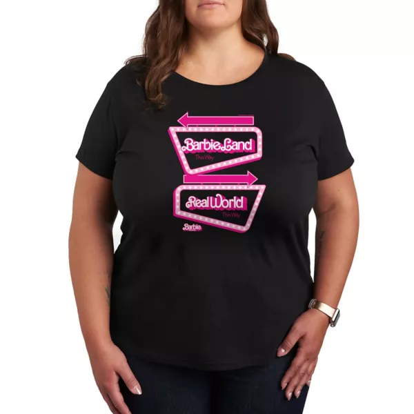 

Футболка с принтом "Plus size the movie signs" Barbie, черный