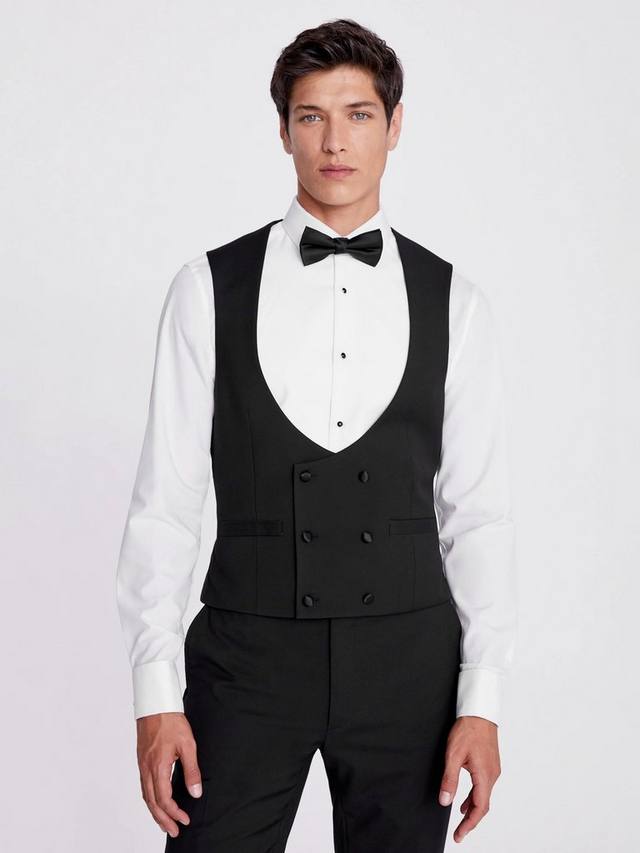 

Двубортный приталенный жилет Moss, Black