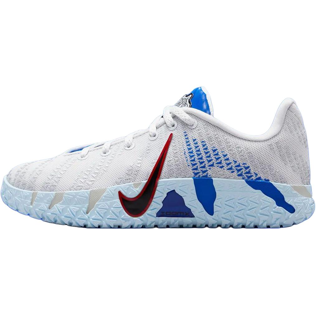 Nike Детские баскетбольные кроссовки Ja Morant 3 Low top White Blue Red — фото 3