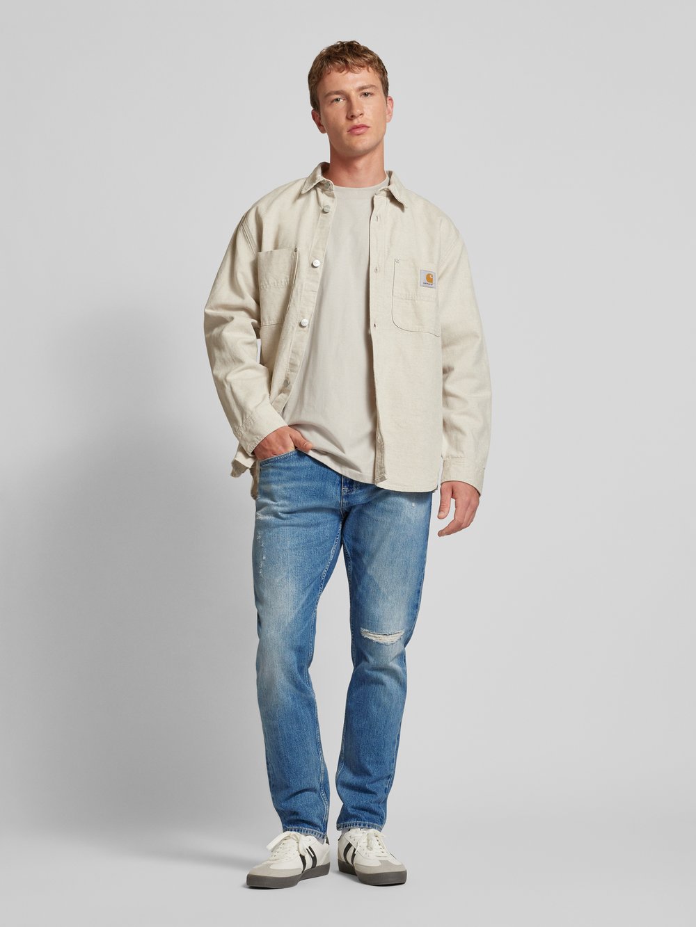 

Узкие зауженные джинсы с 5 карманами, модель «AUSTIN» Tommy Jeans, синий