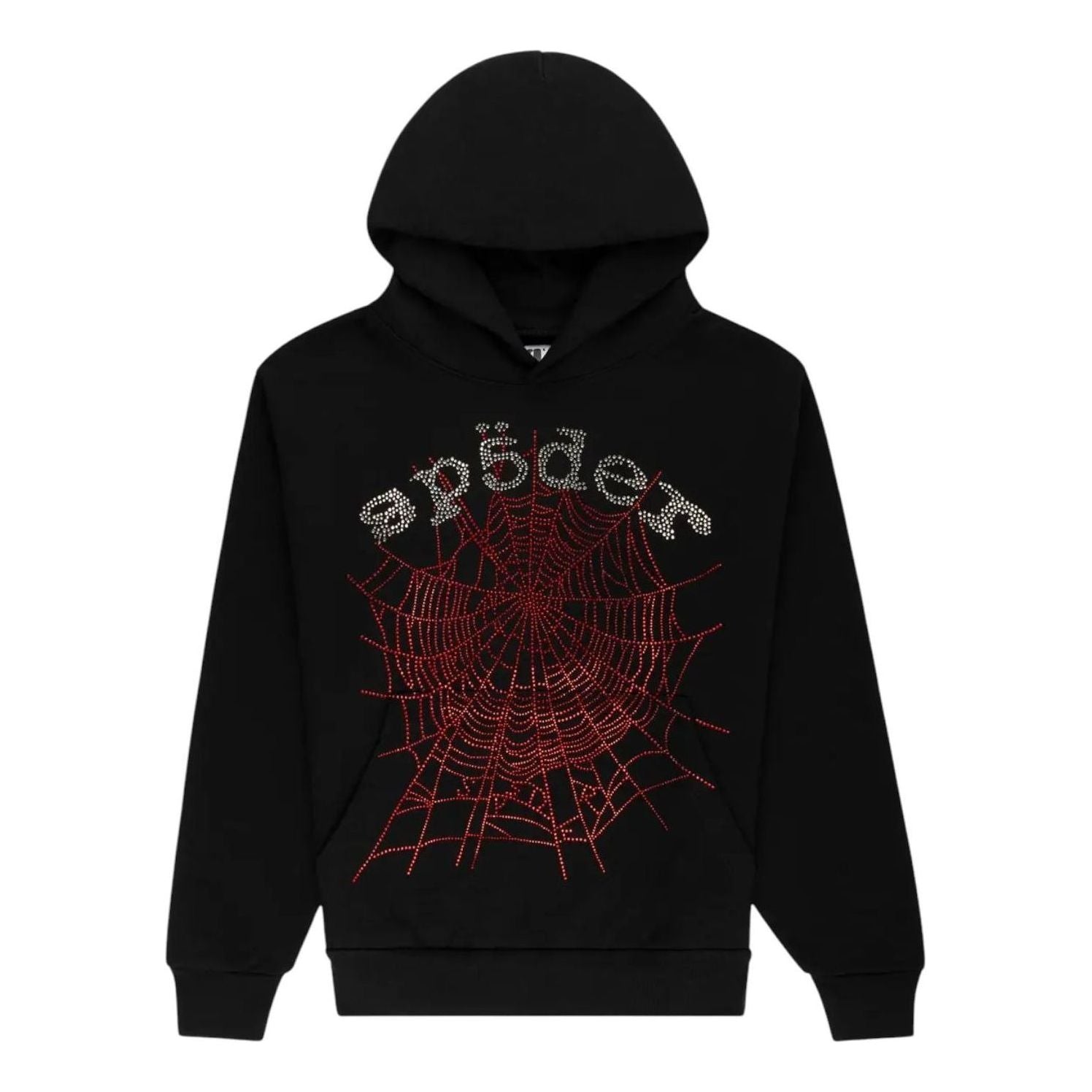 

Худи Sp5der Rhinestone OG Web V2 Hoodie 'Black'
