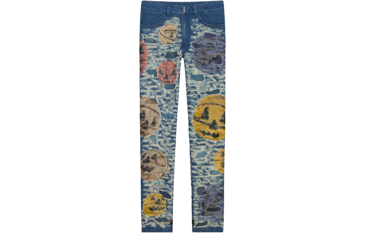 

Джинсы X Josh Smith Destroyed Pumpkin Slim Fit Givenchy, синий