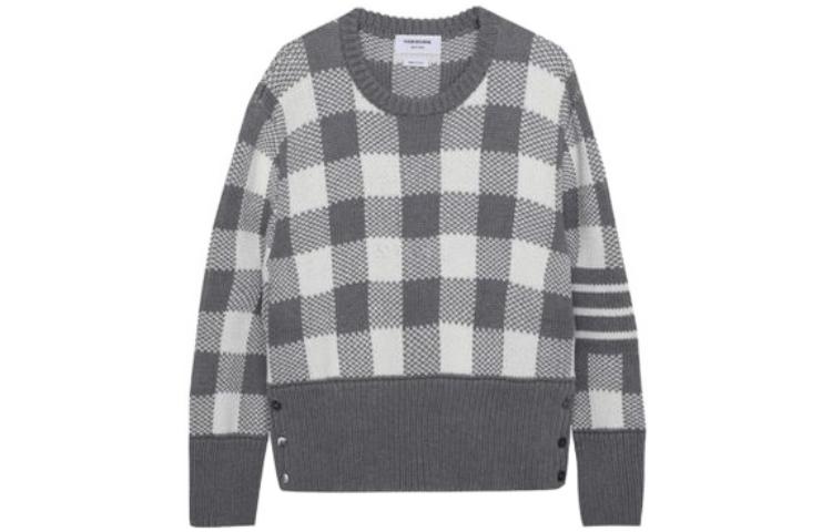 

Свитер мужской серый THOM BROWNE