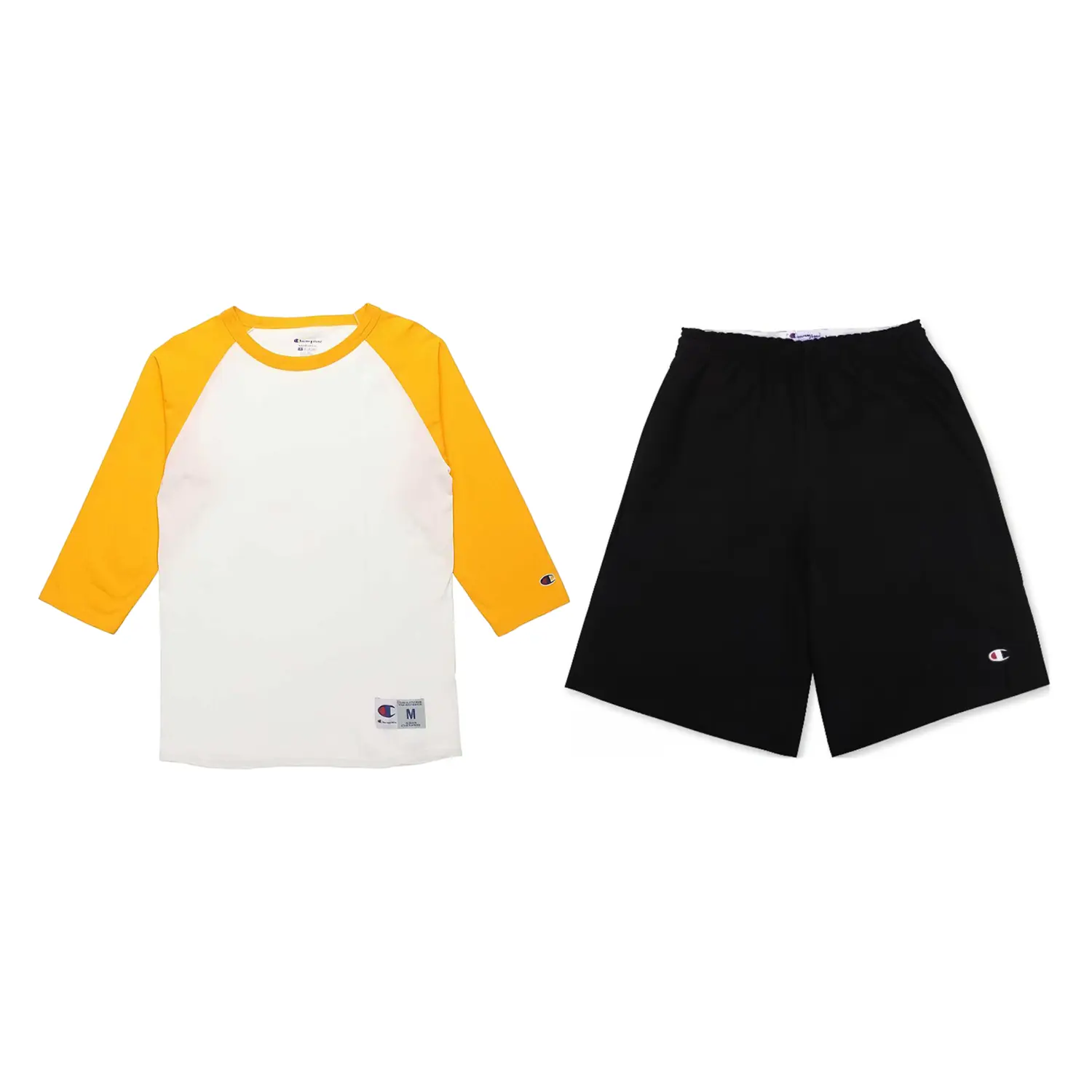 

Повседневная спортивная одежда Unisex Champion, белый with желтый sleeves+черный