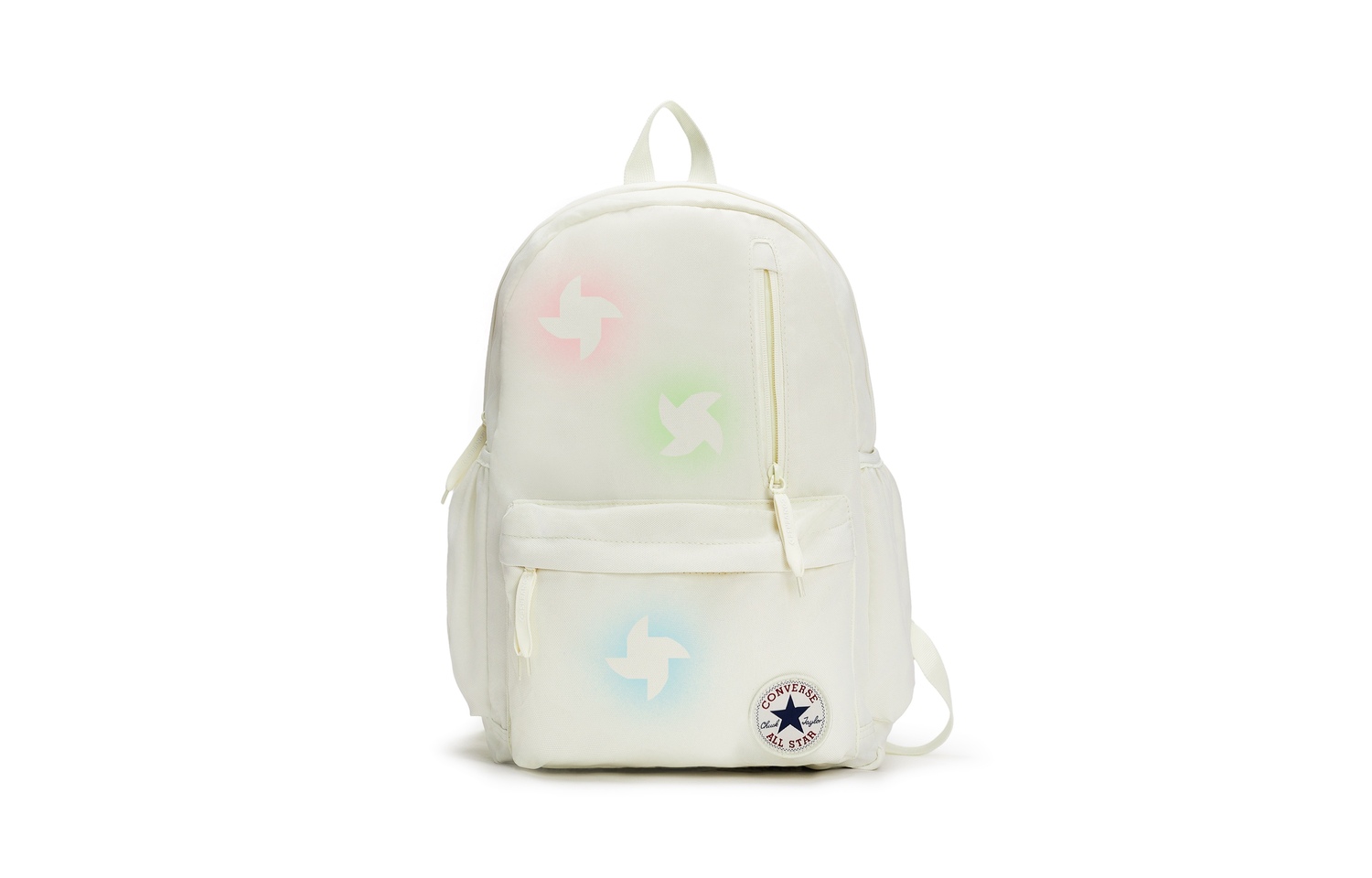 

Converse Полиэстеровый рюкзак унисекс белый Слипи Беар, Multicolor Pinwheels