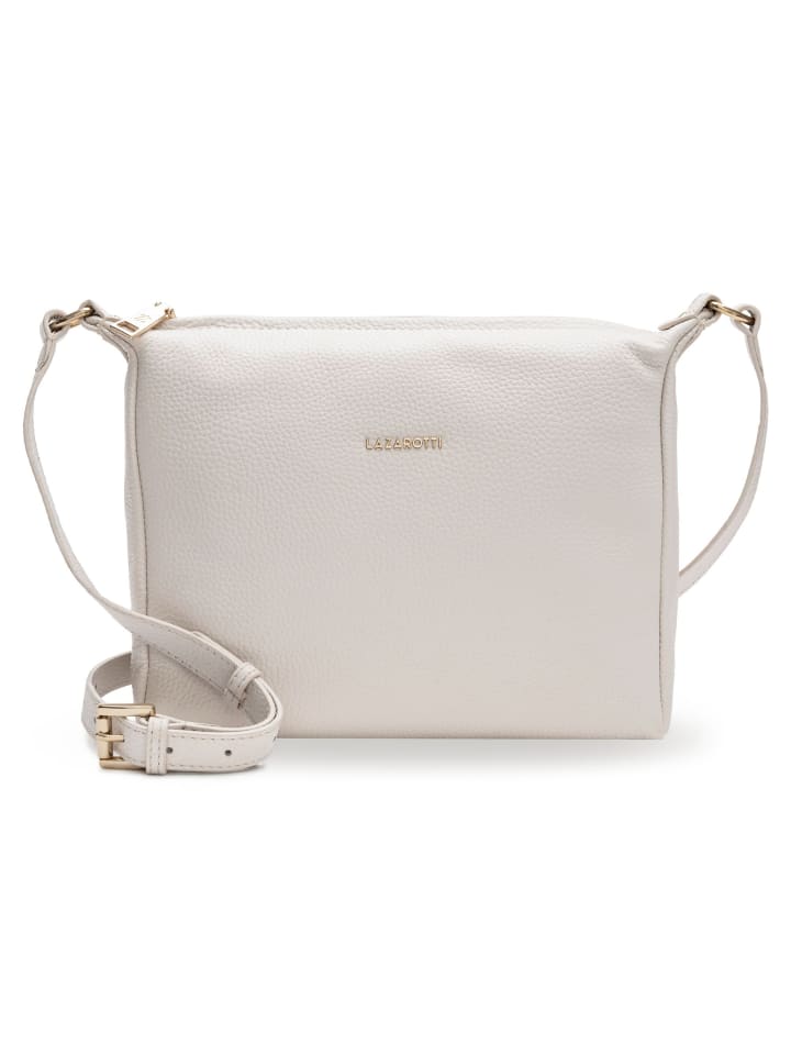 

Наплечная сумка Lazarotti Bologna Leather Umhängetasche Leder 25 cm, цвет cream