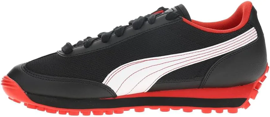 Мужские кроссовки PUMA F1 Lvgp Easy Rider Promo с шнуровкой, повседневные - черные, красные, черный — фото 3