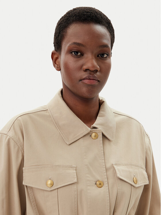 Переходная куртка стандартного кроя WW0WW45933 Tommy Hilfiger, бежевый — фото 4