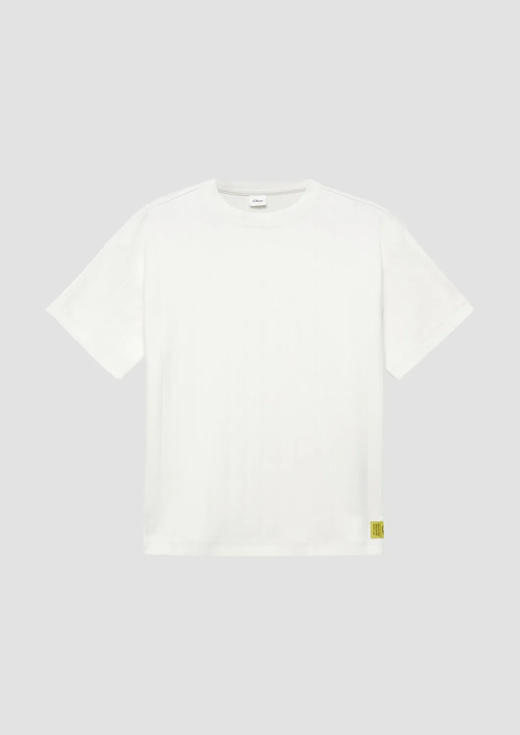 T-Shirt оверсайз из интерлока s.Oliver, кремовый