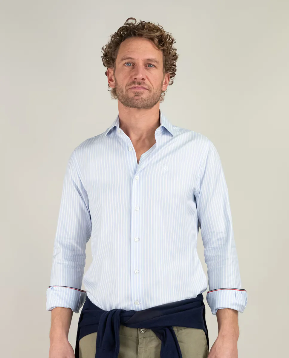 

Мужская рубашка из полосатого поплина Kodak El Ganso, синий