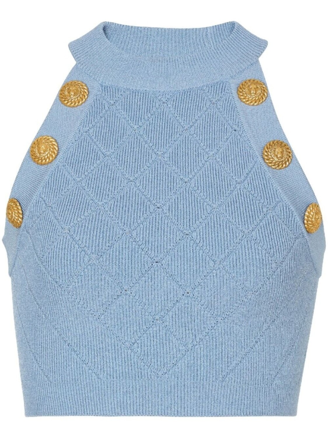 

Balmain укороченный топ 6-Button, синий