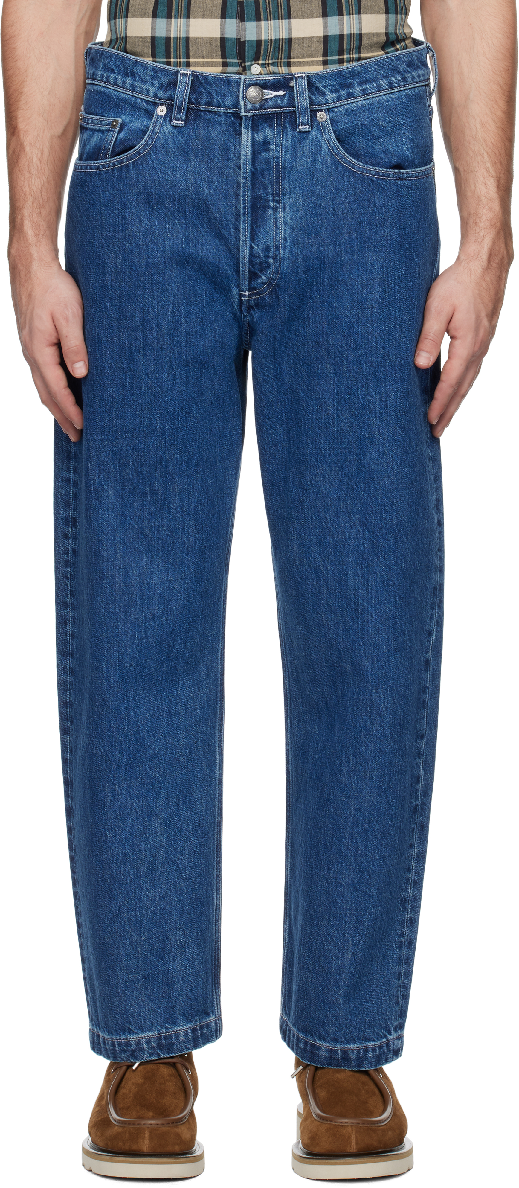 

Синие джинсы Achille A.P.C., Washed indigo