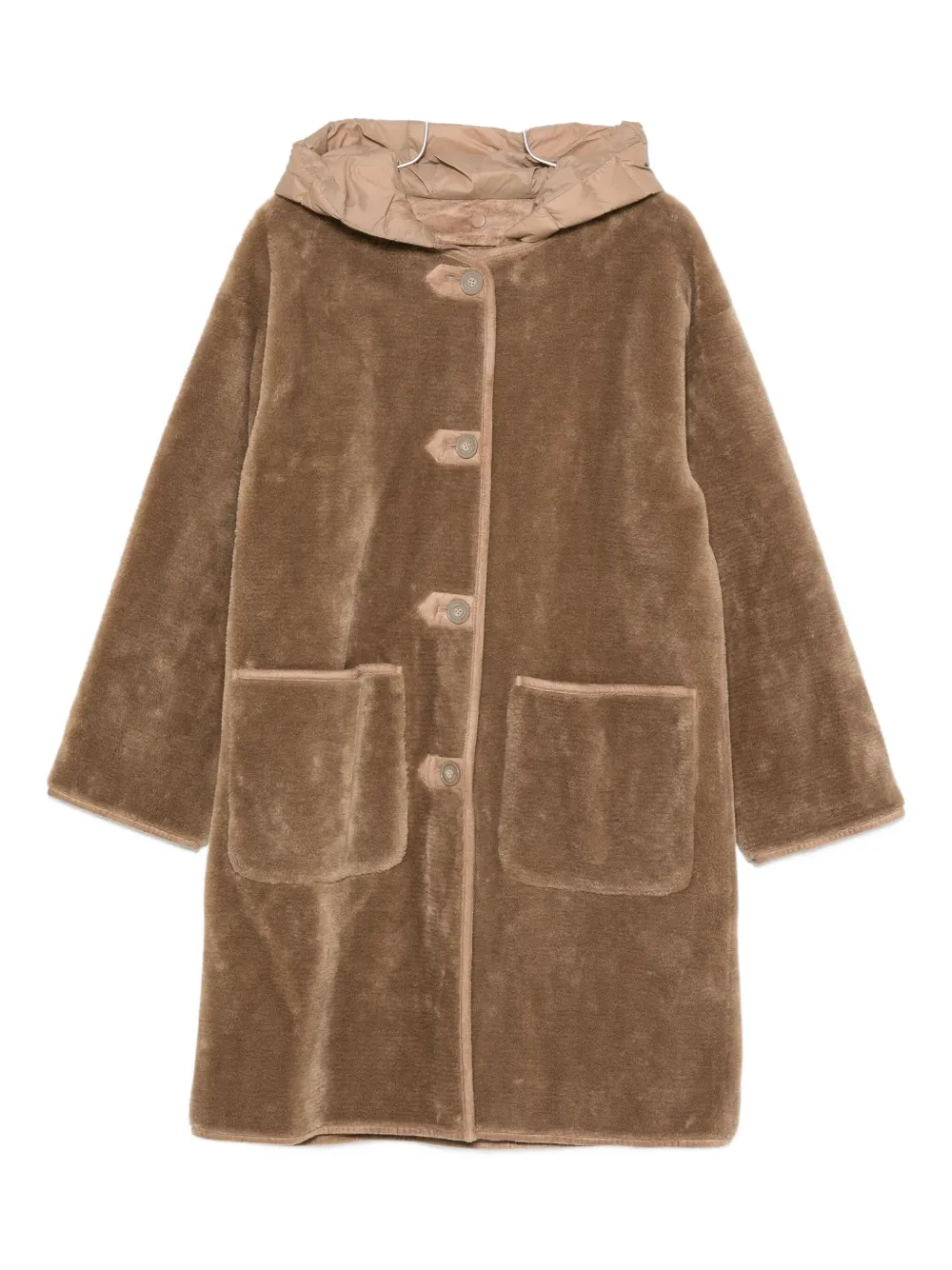

Пальто с капюшоном и накладными карманами Vicolo, коричневый