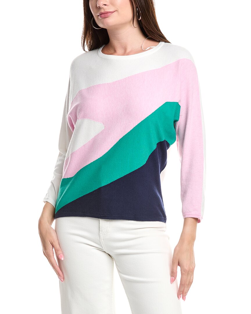 

T Tahari Свитер с рукавом долман, розовый