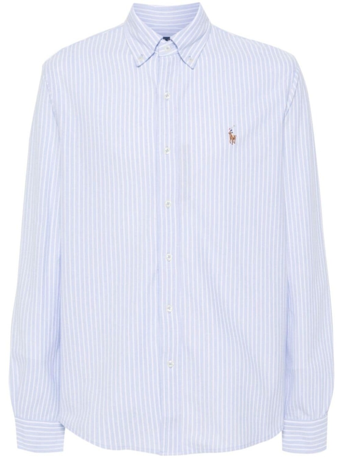 

Polo Ralph Lauren полосатая рубашка с логотипом Polo Pony, синий