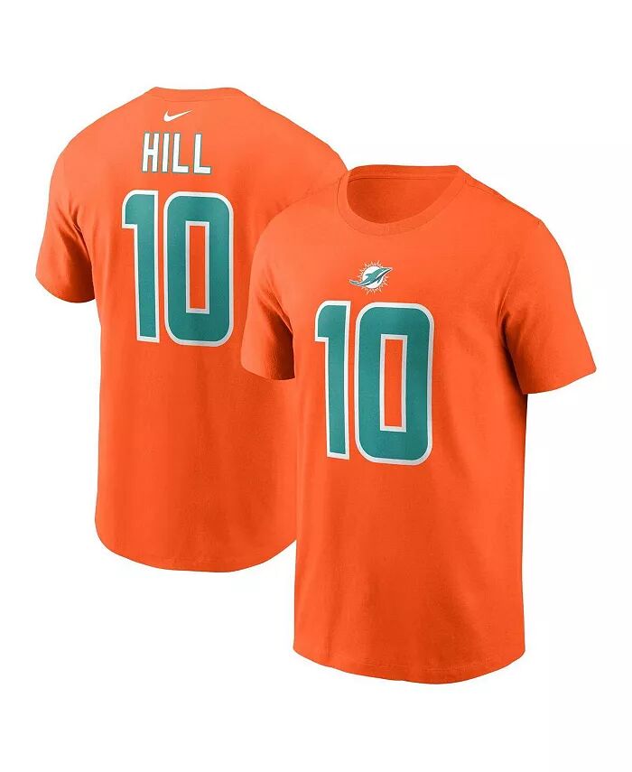 

Мужская футболка Tyreek Hill Orange Miami Dolphins с именем и номером игрока Nike