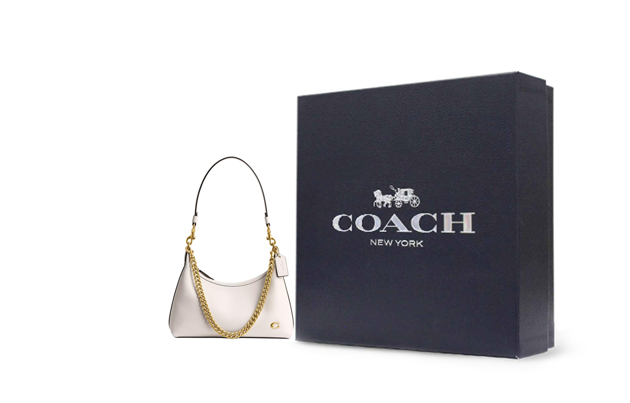 

COACH Женская сумка через плечо из кожи Джульетта среднего размера Мел