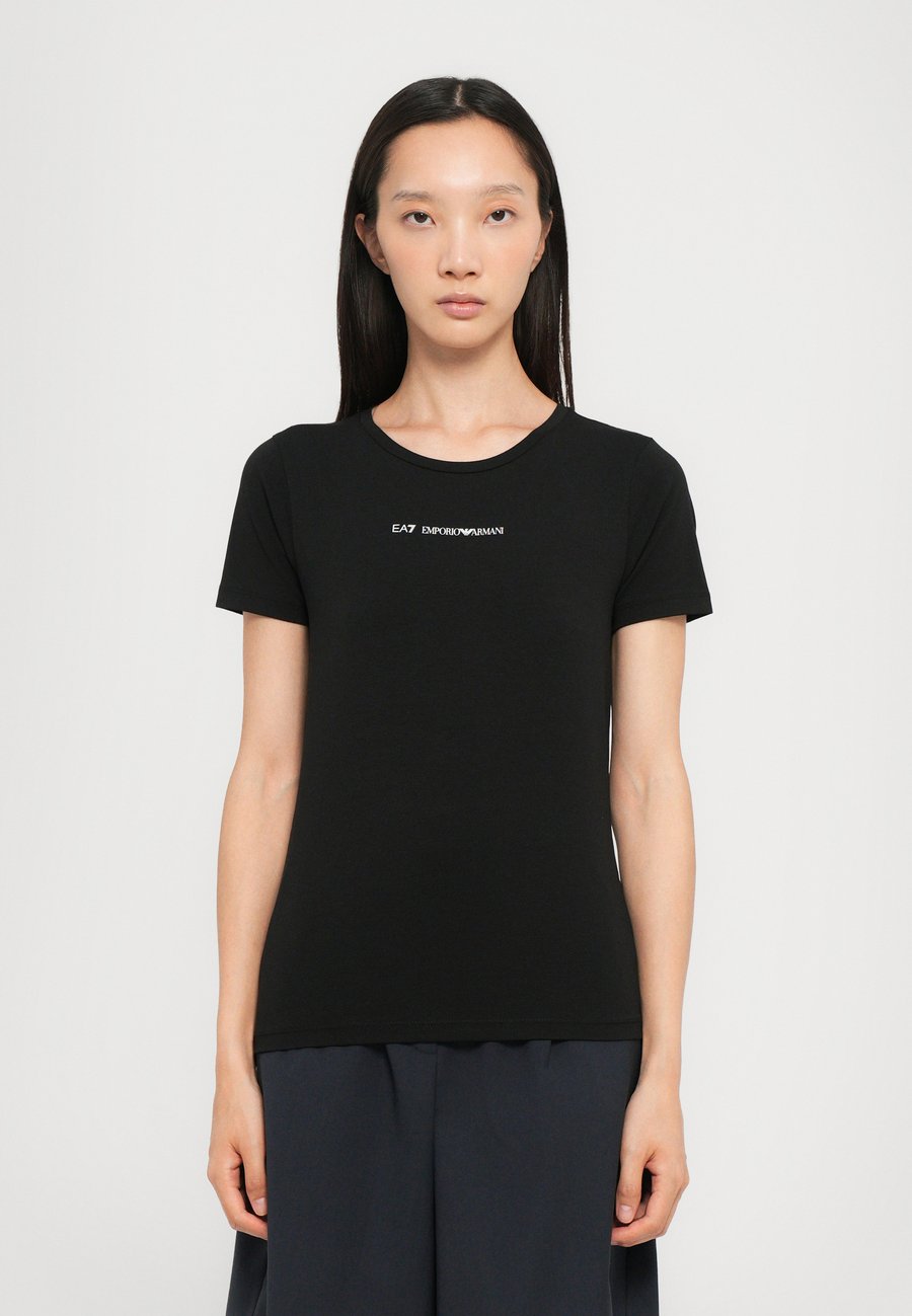 

Футболка EA7 Emporio Armani Print T-shirt, Black, Черный, Футболка EA7 Emporio Armani Print T-shirt, Black