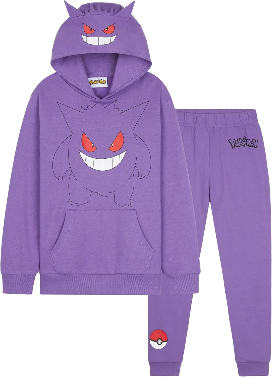 Детский спортивный костюм Pokémon, 2 предмета, фиолетовый Gengar