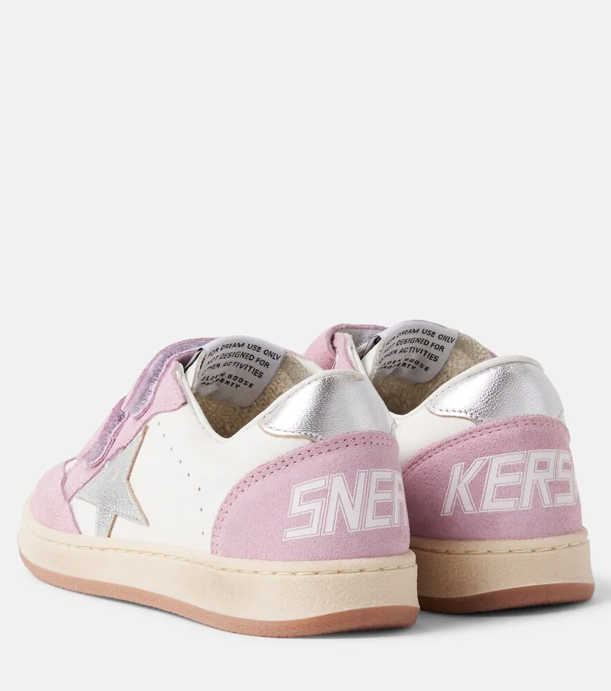 Кроссовки Ball Star из замши Golden Goose Kids, белый — фото 2