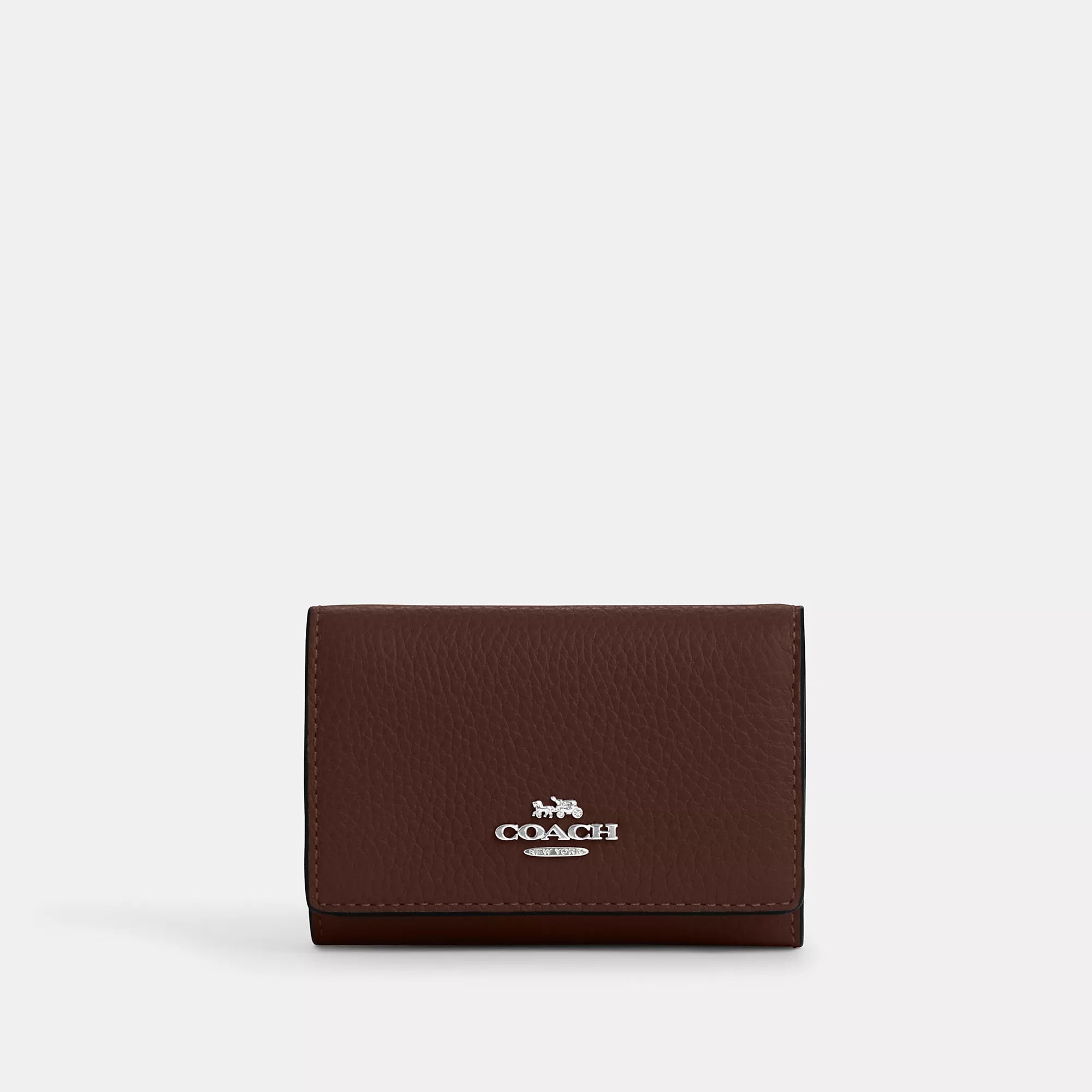 

Микро-кошелек Coach Outlet, цвет silver/maple