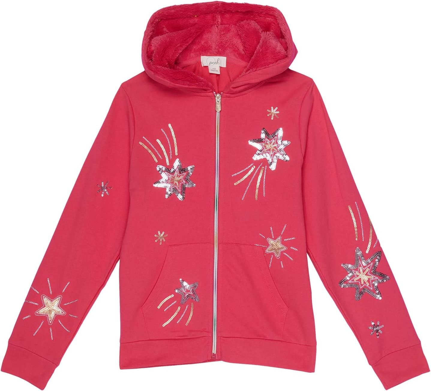 

Худи PEEK Shooting Stars Zip-Up Hoodie, розовый