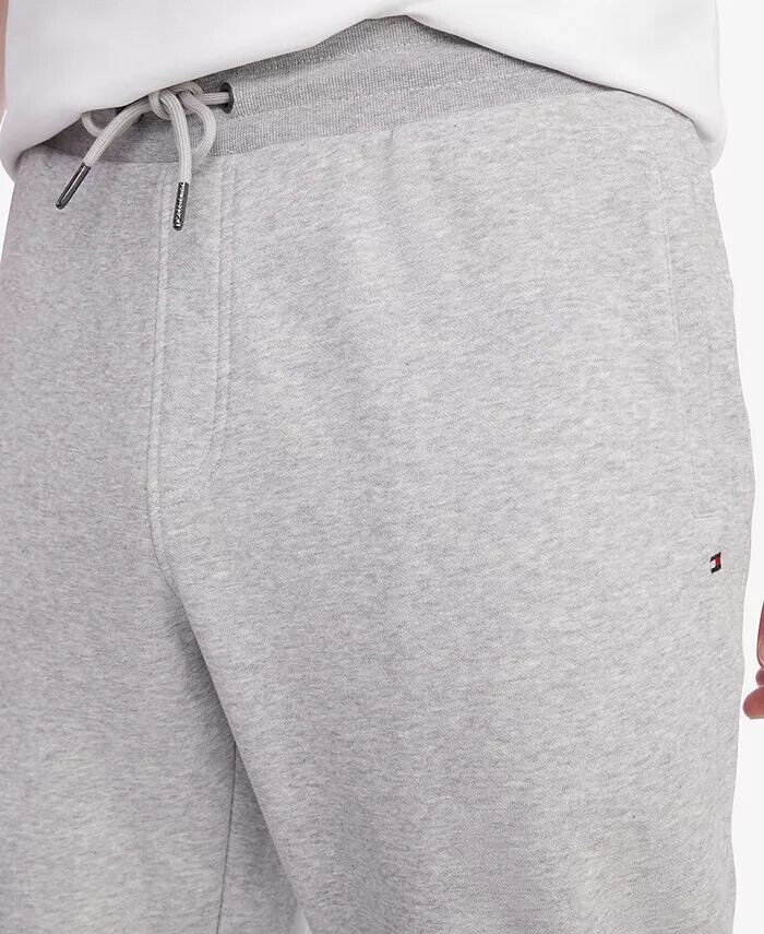 Мужские спортивные штаны с логотипом и флагом Tommy Hilfiger, серый — фото 3