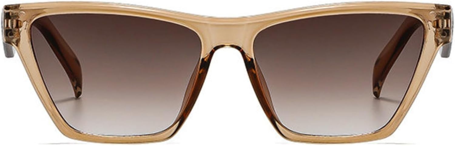 

Willochra Модные большие солнцезащитные очки «кошачий глаз» для женщин, 2026 год, роскошные дизайнерские большие квадратные солнцезащитные очки с градиентным переходом цвета, C6