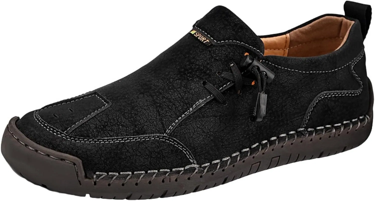 Мужские лоферы из кожи, повседневные, Black Dwihuizes
