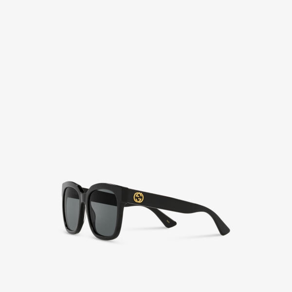Солнцезащитные очки Gg0034Sn в квадратной оправе из ацетата Gucci, черный — фото 3
