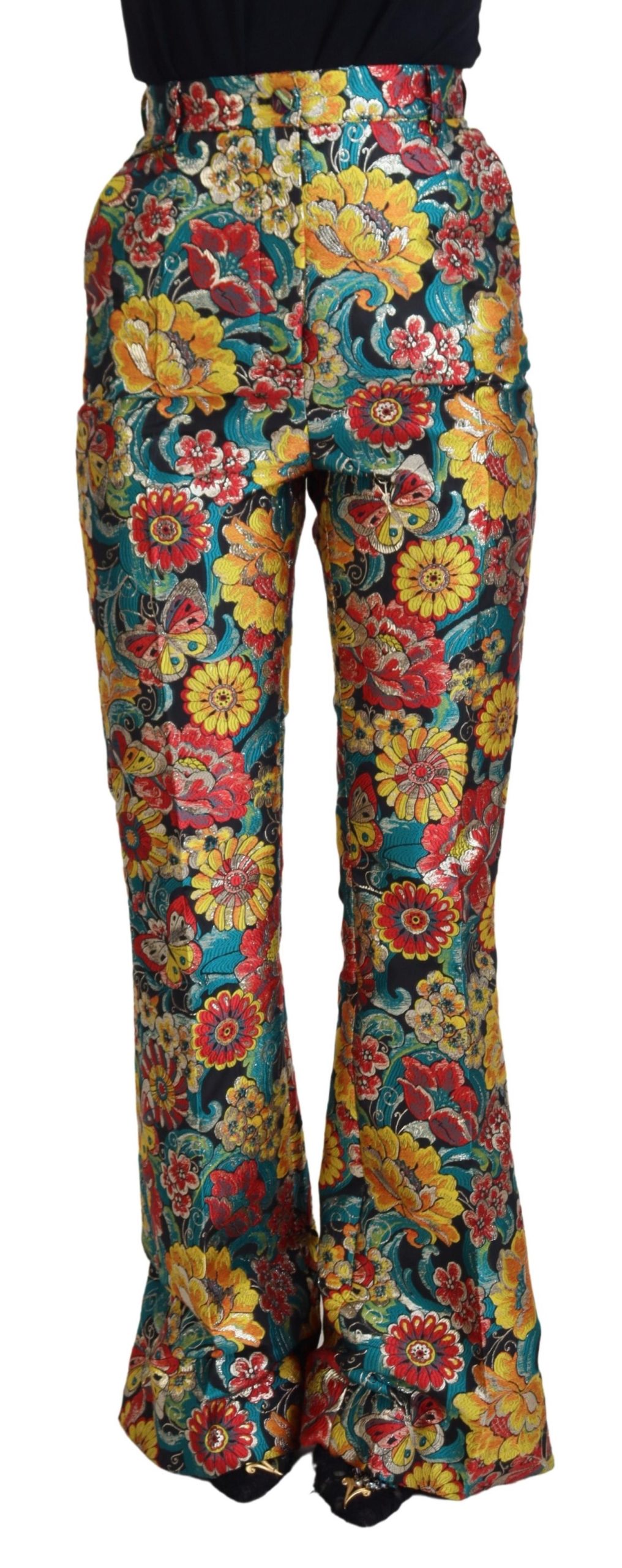 

Элегантные разноцветные тканые брюки Dolce & Gabbana