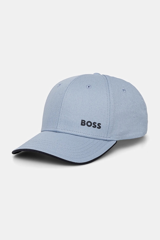 

Хлопковая кепка с козырьком Boss Green, синий