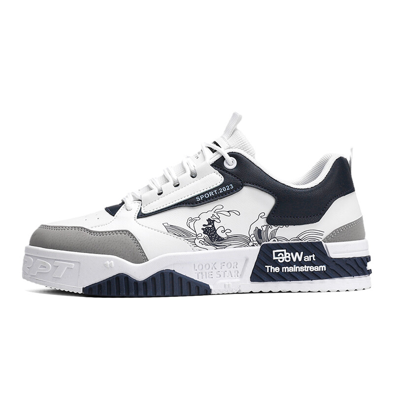 

Кроссовки Flower Cobbler/PLAY COBBLER Skateboarding Shoes Men Low-top, белый/синий