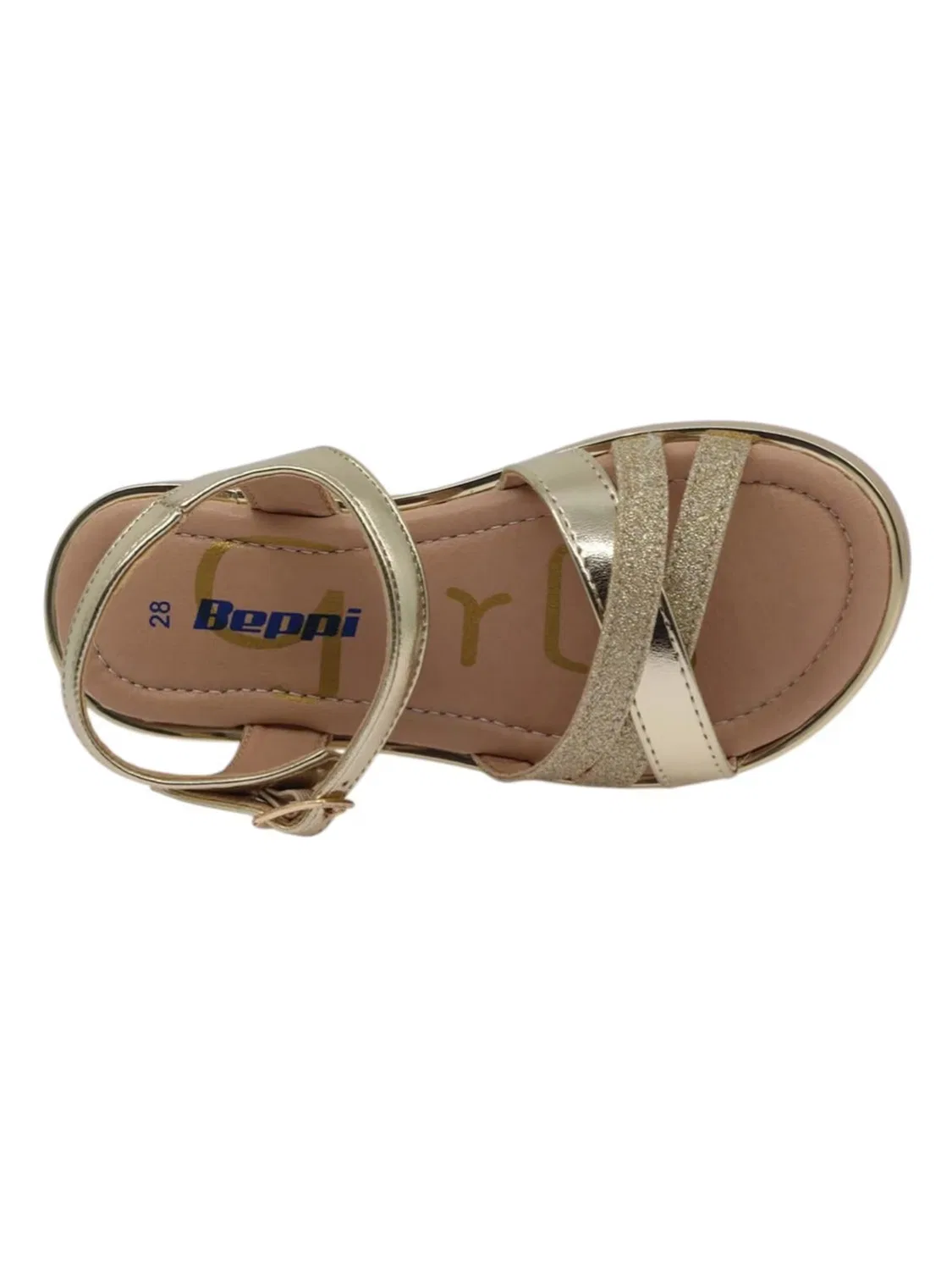 Сандалии Beppi Casual Sandal золотого цвета — фото 2