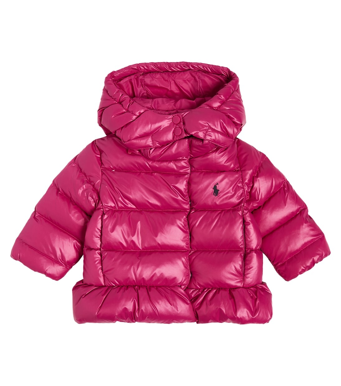 

Детский стеганый пуховик Polo Ralph Lauren Kids, розовый
