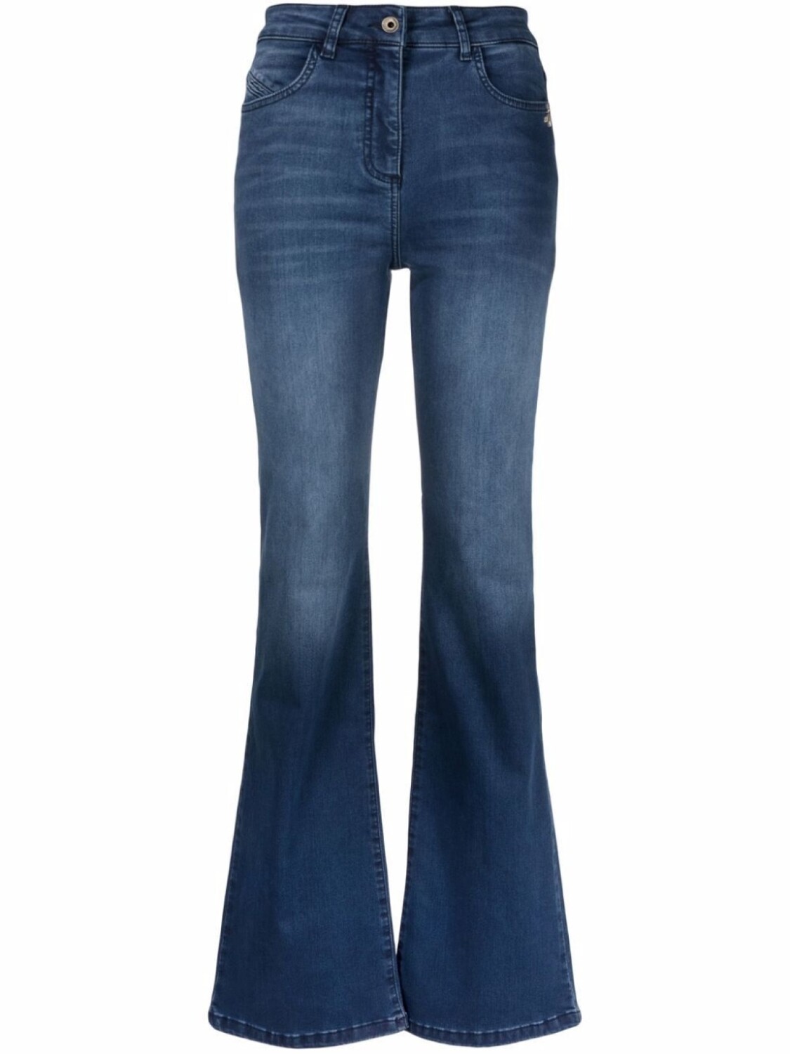 

Джинсы bootcut с завышенной талией Patrizia Pepe, синий