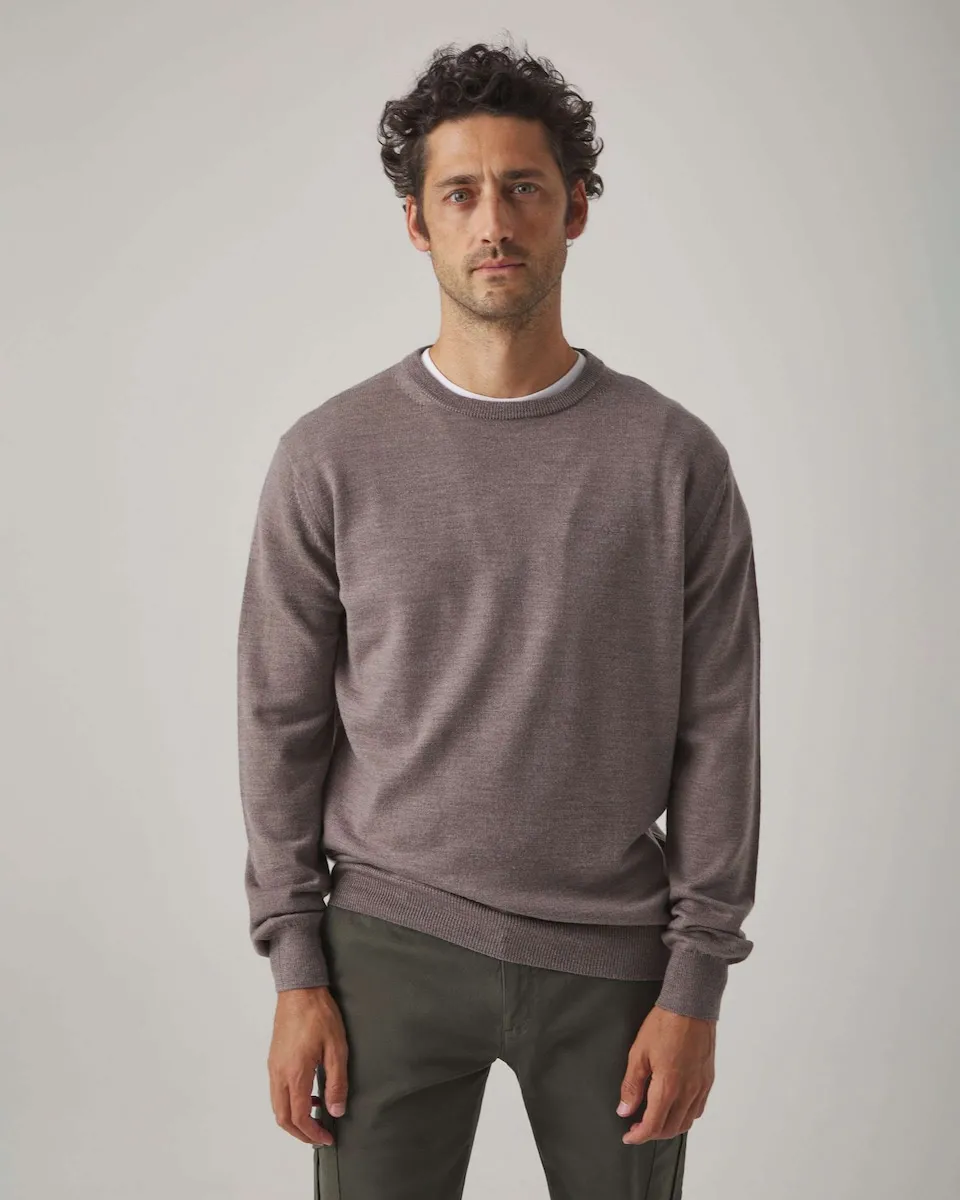 

Мужской свитер с круглым вырезом Scotta 1985, серо-коричневый