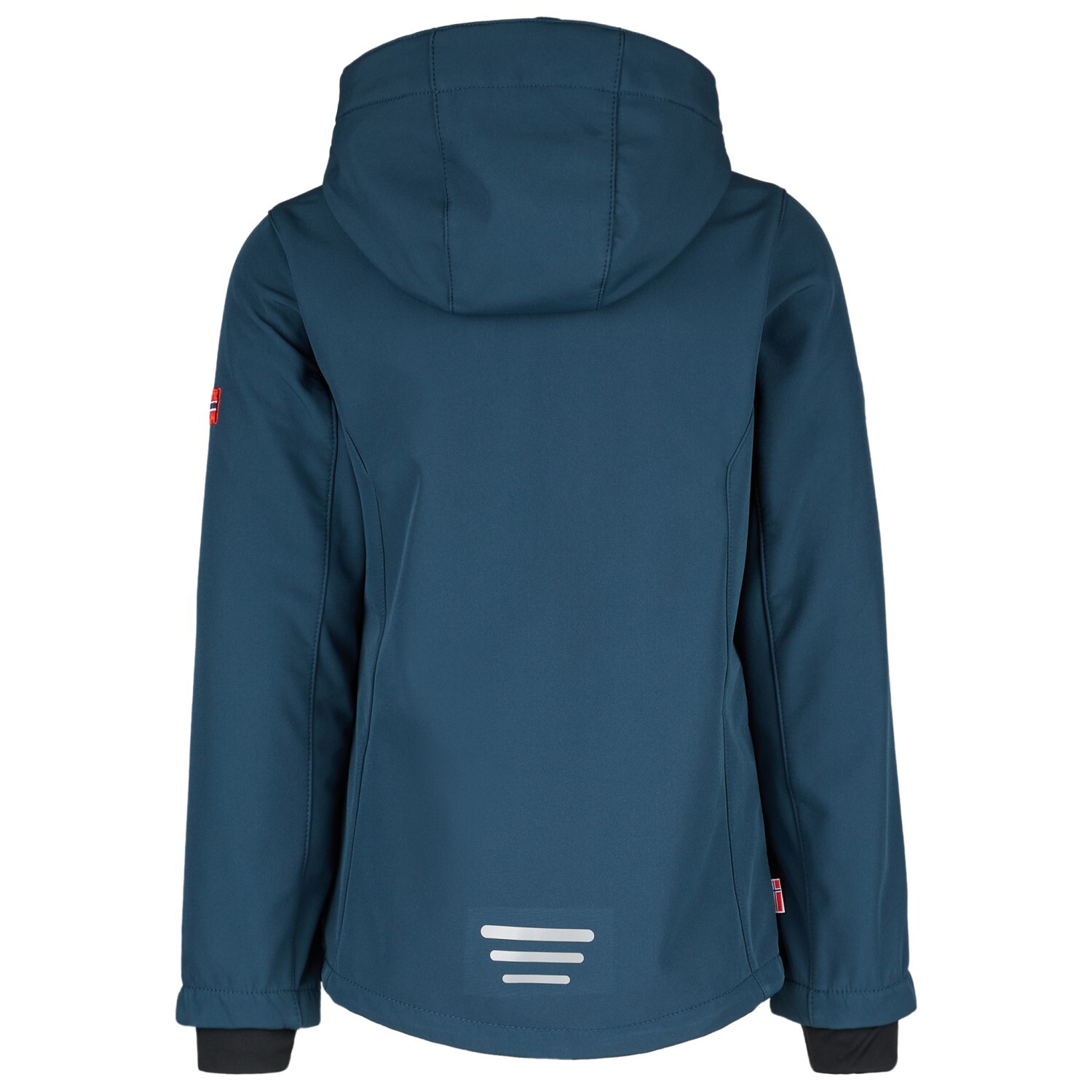Куртка из софтшелла Trollkids Kid's Balestrand, цвет Navy/Bright Green/Medium Blue — фото 4