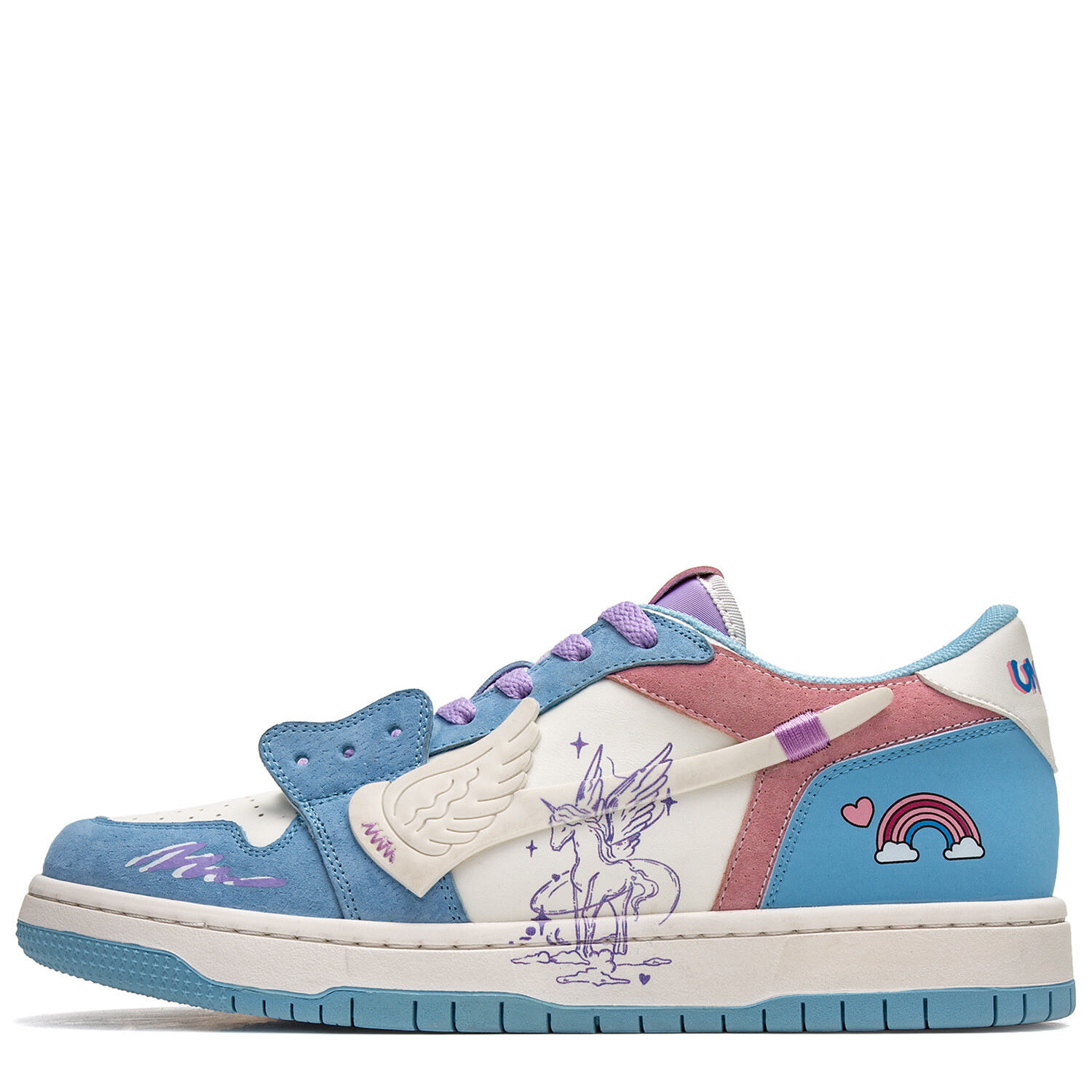 

Кроссовки youthloser Skateboarding Shoes Unisex Low-top White/pink, голубой, Синий, Кроссовки youthloser Skateboarding Shoes Unisex Low-top White/pink, голубой